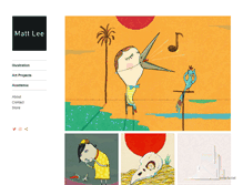 Tablet Screenshot of matt-lee.com